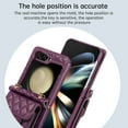 thumbnail image 5 of Dteck for Samsung Galaxy Z Flip 5 Crossbody Wallet Case,  Crossbody Shoulder Adjustable Strap Shockproof Card Pocket Slots Soft PU Leather Slim Phone Case for Galaxy Z Flip5 5G 2023,Deep Purple, 5 of 9