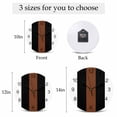 thumbnail image 6 of Wall Clock Brown Black White Clocks PVC Silent Non-Ticking Battery Operated Decorative Boho Style Round Clock for Home Living Room Kitchen Bedroom Office School Wall Decor 10 Inch, 6 of 9