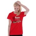 thumbnail image 3 of Christmas Puppy Gingerbread Cookie Womens Fitted Plus Size Graphic Tee Brisco Brands 2X, 3 of 4