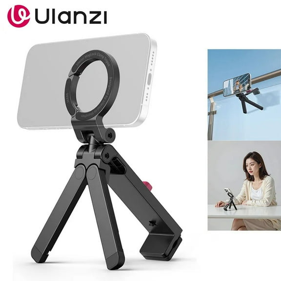 Ulanzi MA88 3 in1 Magnetic Phone Holder Tripod Stand 360° Clamp Mount Vlog Live Photography for iPhone 17 16 15