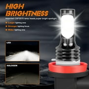 9003 H4 LED High/Low Beam Headlight Bulbs for 2012-2017 Kia Rio H11 Fog light Bulbs
