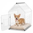 thumbnail image 4 of Qiyester 2 Pack Clear Dog Crate Indoor Crate Pets Kennel Lockable Ventilated for Home Apartment Use, 4 of 10