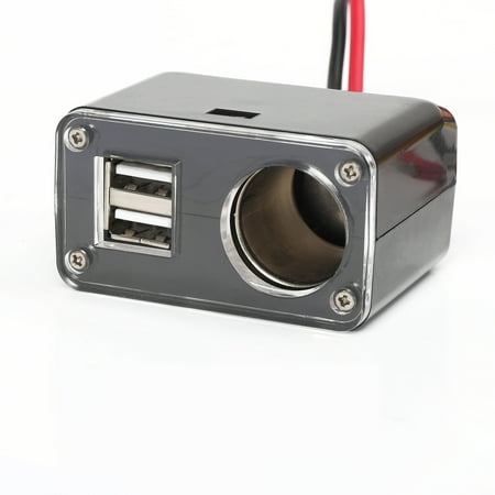 EverStart Two-Way 12-Volt Dual USB Power Outlet, Black