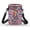 America Floral Flag Theme, variant on FUIALDOLG Blue Hibiscus Leaf Decoration Small Purse, Leakproof Crossbody Bag Polyester Casual Cell Phone Purse for Travel Work