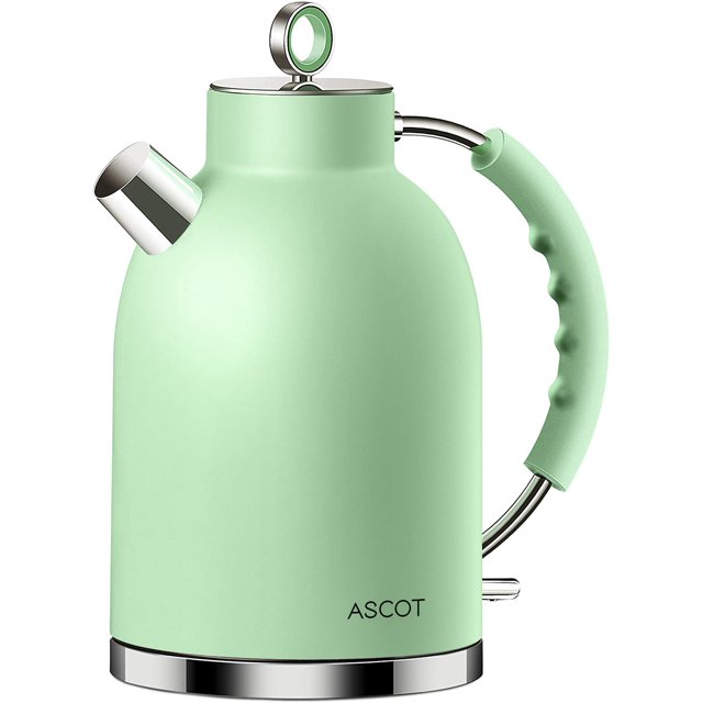 Hervidor eléctrico ASCOT 1,5 L 1500 W con apagado automático, verde mate