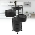 thumbnail image 1 of Vegetable Standing Shelf, Rotating Storage Rack Strong Bearing Capacity Carbon Steel  For Living Room, 1 of 8