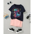 thumbnail image 4 of ZOEREA Toddler Boy Clothes Kids Summer Short Sleeve T-Shirt and Shorts Outfit 2 Piece Sweatsuit Clothing Set 2-7T, 4 of 16