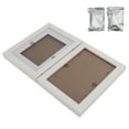 thumbnail image 4 of Paw Print Photo Frame, Pet Memorial Picture Frame Reduce Wear Snap Fixed Easy To Use  For Dogs For Cats White Clay, 4 of 8