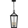 thumbnail image 5 of Quoizel Hull 3-Light Matte Black Outdoor Hanging Lantern, 5 of 7