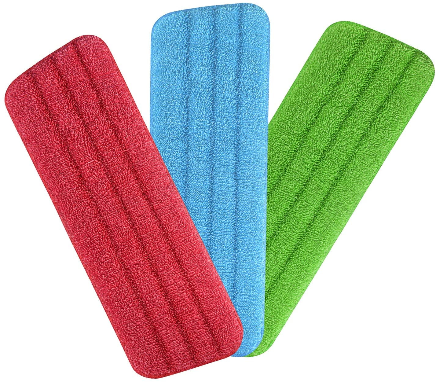 High Water Absorption Blue 2 Pcs of Microfiber Wet&Dry Mop Pads for Sweeper 