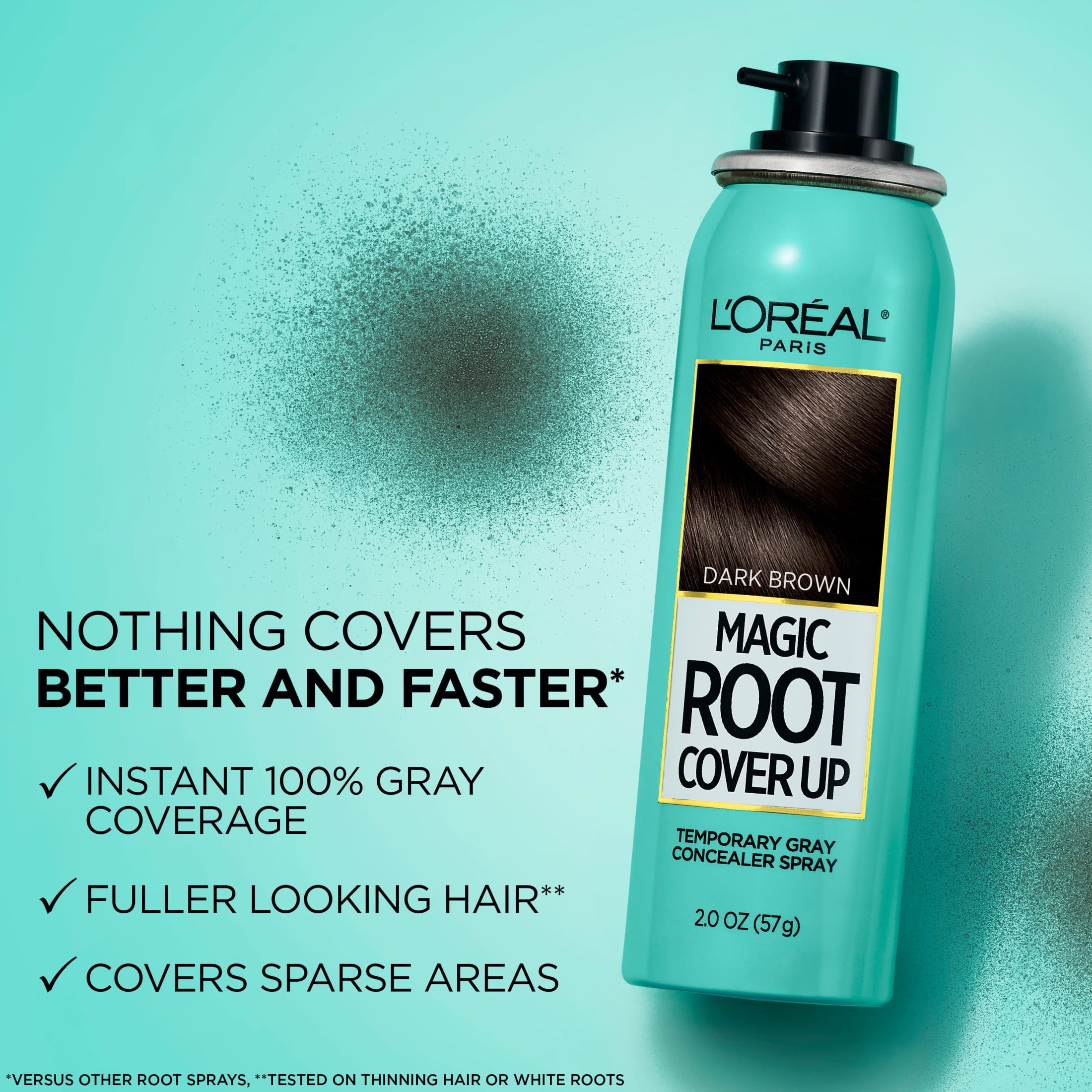L'Oreal Paris Magic Root Cover Up Temporary Hair Color Concealer Spray, Aerosol, 2 oz