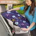 thumbnail image 3 of KUIFORTI Car Seat Cover Baby Car Sun Shade Covers for Inside, Infant Car Seat UV Protection Cover Protector, Reusable Baby Car Seating Sun Shade Cover Starfish Jellyfish Purple, 3 of 6