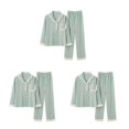 thumbnail image 2 of stanreset Satin Pyjama Set Women - Flattering Soft And Comfortable Variety Of Colors B6803 XL,1 3Set, 2 of 6