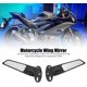 thumbnail image 4 of Motorcycle Rear View Mirror, Aluminium Motorcycle Rearview Side Mirror Winglet Compatible With Yamaha R6, R6s, V2, V3, 360 Rotating Side Mirror Wind W, 4 of 5
