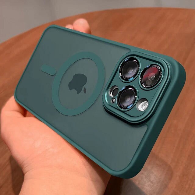 Luxury Frosted Matte Magsafe Magnetic Colorful Case for iPhone 11 12 13 14 15 Pro Max Plus Armor Candy Color Anti impact Cover