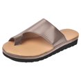 thumbnail image 2 of UTTOASFAY Women Comfy Platform Casual Shoes Summer Beach Travel Slipper Flip Flops Brown 7(38), 2 of 5