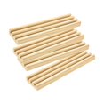 thumbnail image 4 of 4 piezas de bandeja de dominó de madera, soportes para fichas de dominó, regalos, obras de arte, decoración del hogar Sin almohadilla, 4 of 9