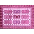 thumbnail image 1 of Ahgly Company Indoor Rectangle Abstract Pink Modern Area Rugs, 7' x 9', 1 of 4