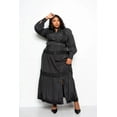 thumbnail image 3 of Belted Shirt Dress With Ruffle Detail 1XL, 3 of 6