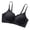 Black, variant on Tshirt Bras for Women Solid Color One Piece Fixed Cups Back Hook Adjustable Straps Wireless Push Up Breathable Daily Wear Bras