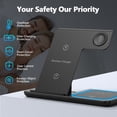 thumbnail image 6 of Cshidworld Wireless Charging Station, 3-in-1 Foldable Travel Charger for Apple Devices, Compatible with iPhone 16/15/14/Pro/Max , Apple Watch Series 3 to 10/SE/Ultra, AirPods Pro 2/3/4 (with Case), 6 of 7