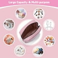 thumbnail image 2 of LZLINGMEI 1PC Corduroy Sanitary Napkin Storage Bag,Menstrual Pad Bag Tampon Holder for Purse(Pink), 2 of 13