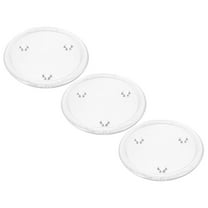 3pcs Clear Glass Candle Plate Pillar Candle Holder Plate Transparent Glass Candle Coaster
