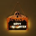 thumbnail image 2 of Halloween Hanging Wooden Sign Decorations for Door Window,Restroom Decorative Signs Haunted House and Horror Rest In Pieces Halloween Party Supplies, 2 of 14