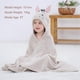 thumbnail image 2 of Cartoon Hooded Baby Towel Unisex, Premium Soft Swimming Bathrobe Large Washcloth 31.5" X 53", Fits 0-9T - Zebra, 2 of 4