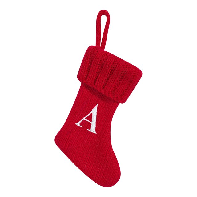 Christmas Decorations Clearance!! Christmas Stockings Small Embroidered Letter Knitted Xmas Hanging Stocking Decorations Christmas Party Decor