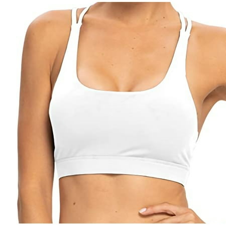 

BSDHBS Ladies Vests for Fall Winter Season Women s Tops Strappy Crisscross Adjustable Wirefree Padded Yoga Tank Sports Bra