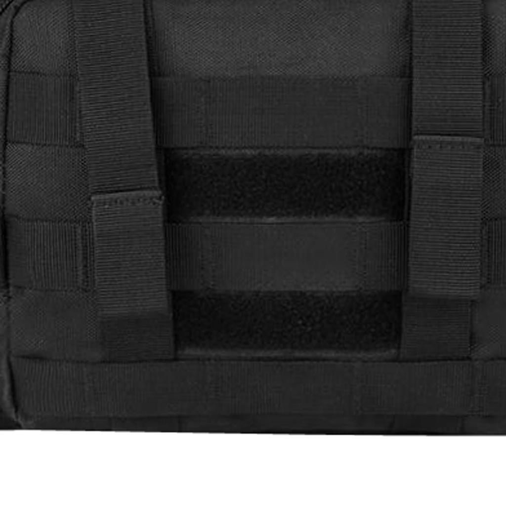Dualoai Outdoor Molle Waist Bag Waterproof SLR Cameras Waist Fanny Pack Belt Bum Bag Black