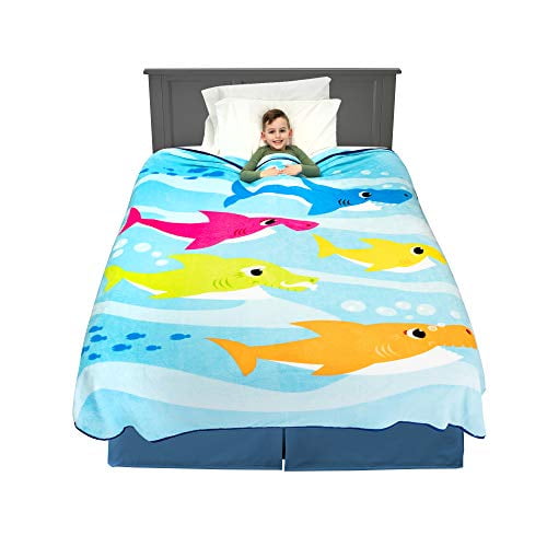 baby shark plush blanket