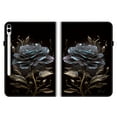 thumbnail image 2 of Dteck Case for Samsung Galaxy Tab S9 FE+ Plus 5G Tablet Case 12.4" 2023, Leather Folio Cover with Card Slots, Multi-Angle Viewing Stand,Black Rose, 2 of 5
