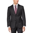 thumbnail image 1 of Tommy Hilfiger Mens Windowpane Two Button Blazer Jacket, Grey, 36 Regular, 1 of 1