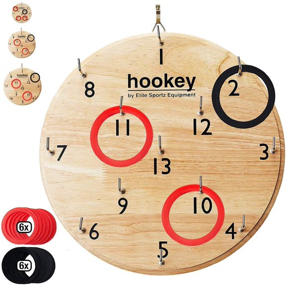 Elite Ring Toss Games for Adults & Kids - Wall Games for Indoor & Outdoor Family Fun - Dorm, Garage, BBQ, Beach, Party, Camping & Yard Games for All Ages