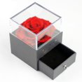 thumbnail image 3 of Caja de vacía, joyería Real conservada, caja de almacenamiento de pendientes con Rosa , caja de hecha - Rojo Fernando Caja de almacenamiento de joyas, 3 of 8