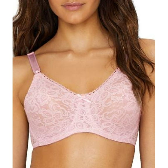 Bali Women's Lace 'N Smooth Allover Lace Underwire Bra, Style DF3432