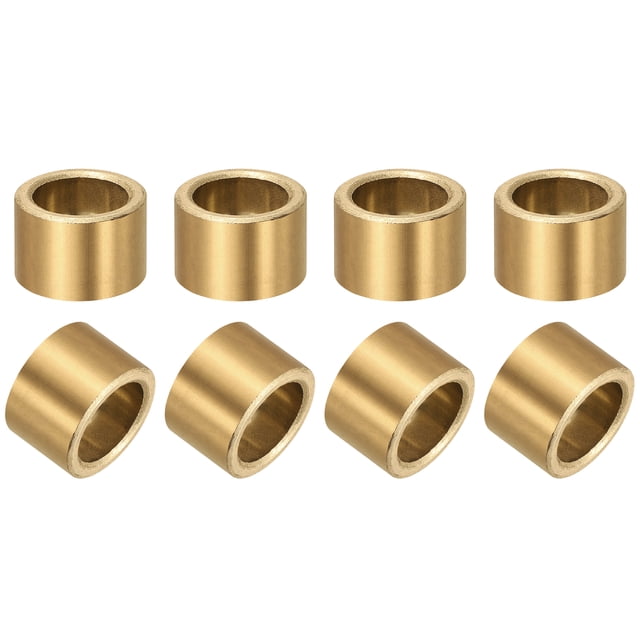 Uxcell 8 Paquete Cojinetes de Manga, 16mm Agujero x 22mm OD x 15mm Longitud, Bushings de Bronce Sinterizado Autolubricante