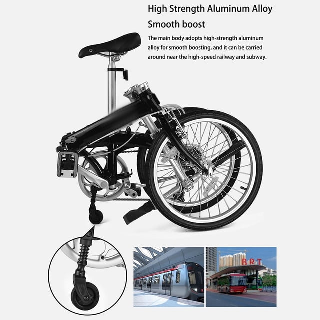 Ethern Vélo Pliant Roue Auxiliaire Accessoires de Troisième Roue, Haut de Gamme, Pratique Robuste,