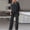Black, variant on Women's Elegant Solid Color 2 Piece Suit – Crew Neck Hollow-Out Mid Sleeve Asymmetrical Hem Top & Straight Leg Pants Navy Blue,M