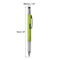 thumbnail image 2 of 4 piezas 6 en 1 herramienta multifuncional bolígrafo regalos para hombres con bolígrafo, regla, destornillador, stylus, Verde, 2 of 5