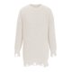 thumbnail image 4 of Suéter de cuello redondo para mujer, moda de cuello redondo, suéter de punto medio largo de manga larga, chaqueta superior, suéter para mujer, 4 of 5