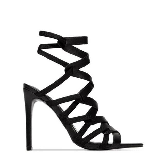 Zapatilla Sandalia de Tacon Casual para Dama Hanna MX Tesaah Black