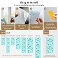 thumbnail image 6 of Blue Ice Cream Window Privacy Film, Summer Colorful Ice Cream Static Cling UV Sun Blocking Heat Control Window Tint Day and Night, Non-Adhesive Reusable One Way Windows Privacy Cover 17.7''x78.7'', 6 of 7