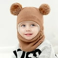 thumbnail image 3 of Baby Winter Hat Scarf Set, Unisex Infant Toddler Kids Hat Scarf, 3 of 4