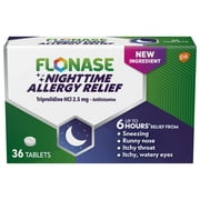 Flonase Night Time Triprolidine Allergy Relief Tablets (Pack of 48)