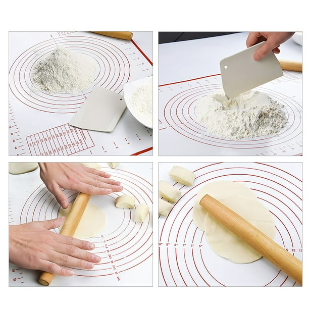 Silicone Baking Mat Dough Maker Pad with Measurements Non slip Non stick Rolling Pastry Mat For Kitchen Birthday Wedding Party Walmart