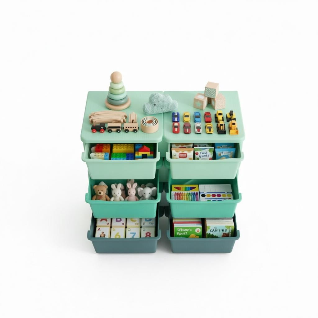 Space-Saving Vertical Drawer Unit, Multi-Tier Toy Organizer, Storage Drawers, Storage Tower