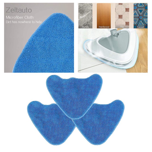 Almohadillas de limpieza triangulares de a de repuesto -CM, S7, S86, S86-C, limpiadoras a (paquete de 3) Macarena almohadillas de trapeador de vapor
